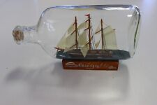 Barca legno veliero in bottiglia SENIGALLIA cm. 19x11 circa small  seiler