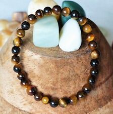 Bracelet Pierres Naturelles Œil de Tigre +/- 6 mm - Pierres de Lithothérapie