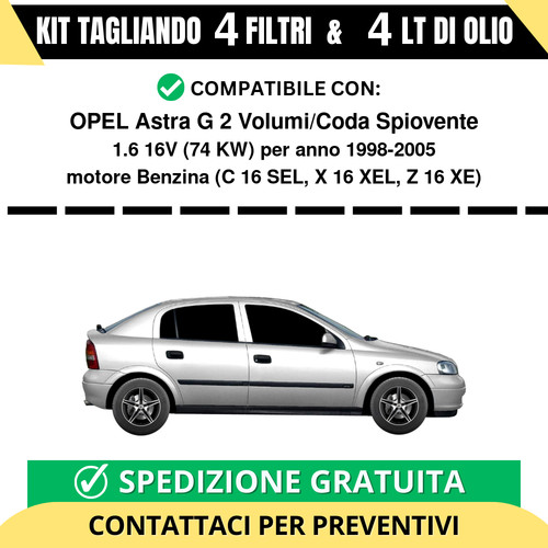 Tagliando per opel astra - per, g