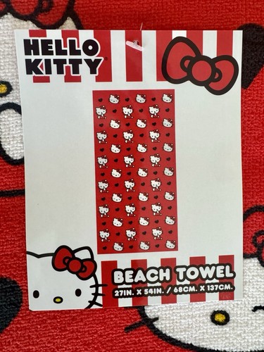 Telo mare rosso hello kitty - mare,