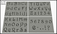 Numero lettera mobili stencil