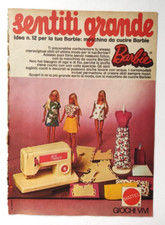 Pubblicita' Macchina Da Cucire Barbie Mattel Fila 1974 Originale Vintage (T2)