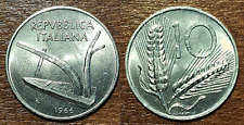 [MREP0017.] REPUBBLICA ITALIANA [Gig.241] 10 LIRE [Al] 1966 Aratro/Spighe, FDC