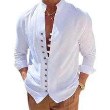 Camicie uomo Henley bottoni