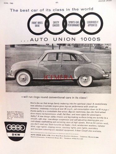 Dkw auto union - dkw, 'auto