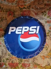 Pepsi Cola Insegna Metallica Da Bar Collezione Esposizione Originale 