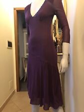 Vestito Motivi Tg S In Tessuto Mesh E Pizzo Bordeaux Nuovo 