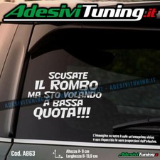 Adesivo Scusate il rombo ma