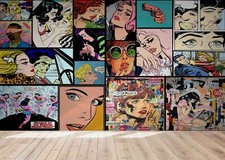 Carta parati collage - da,
