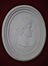 CALCO IN GESSO BASSORILIEVO SCULTURA IMPERATORE ROMANO TI.CLAUDIVS
