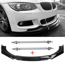 Glossy black front bumper lip - front,