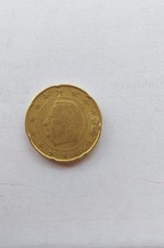 Moneta Rara 20 Centesimi Di Euro Belgio 2000 Re Alberto . Buone condizioni