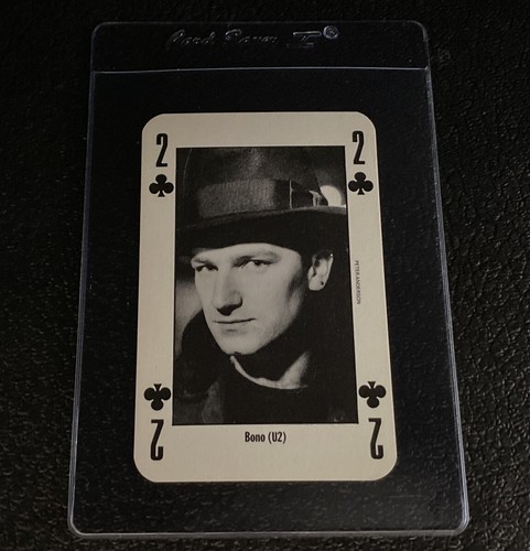 1992 nme card bono new - card,