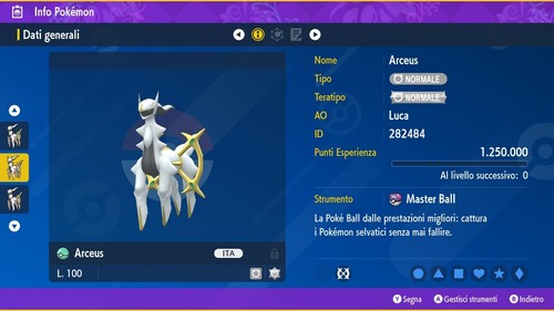 Arceus 6iv masterball - arceus,