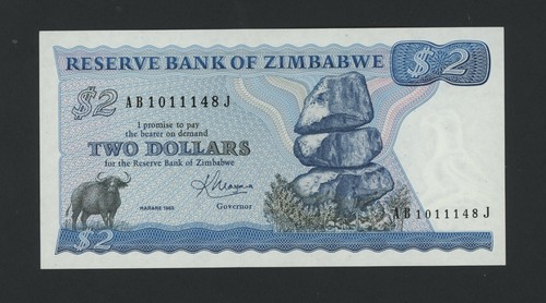 Zimbabwe dollari 1983 scegli - 2,