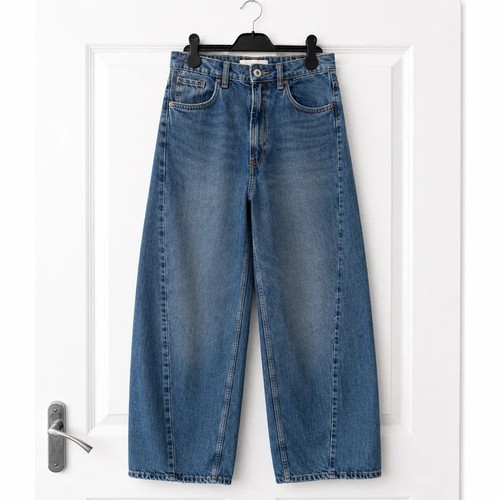 Jeans zara barrel vita alta - zara,