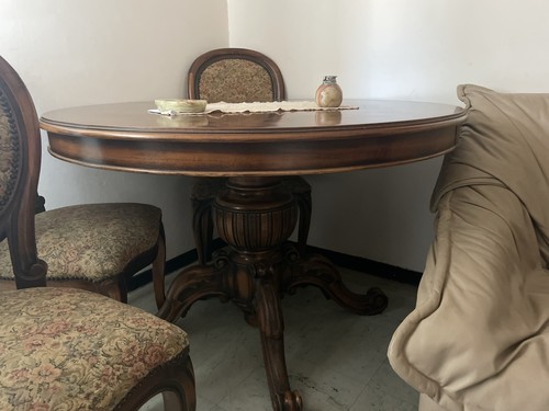 Tavolo rotondo allungabile - rotondo,