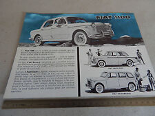 BROCHURE IN FRANCESE PER FIAT 1100 DE LUXE E FAMILIARE