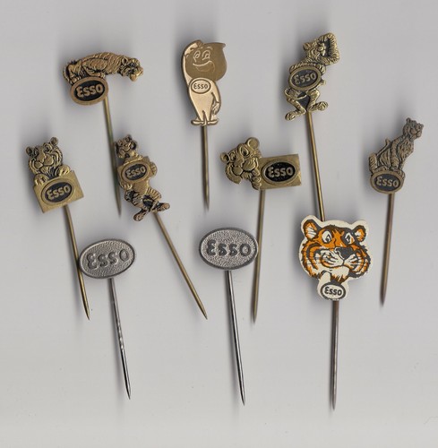 Vintage esso oil fuel pin - oil,