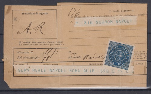 Regno marca bollo - bollo, telegrafi