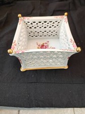 CESTINO SOPRAMMOBILE Statuina in PORCELLANA CAPODIMONTE VINTAGE