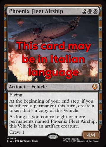 Mtg phoenix fleet airship - phoenix, exc