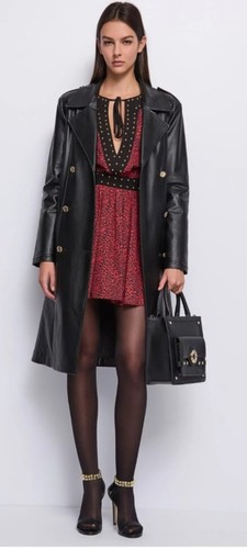 Denny rose trench nero doppio - trench,