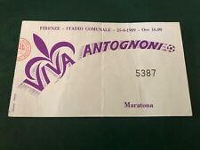 Giancarlo Antognoni addio al calcio 25/04/89 biglietto ticket 