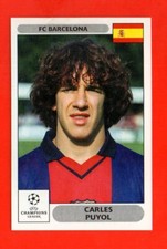 RARA FIGURINA  CARLES PUYOL BARCELLONA  PANINI UEFA CH. LEAGUE 200-01 LEGGI INSE