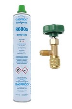 GAS R600A R600 NR. 1 BOMBOLA + RUBINETTO 420 GR FREEZER FRIGO CONGELATORE