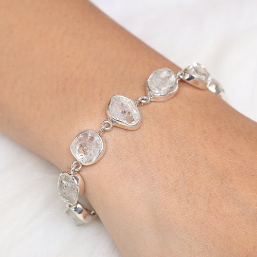 Bracciale herkimer grezzo - bracciale,
