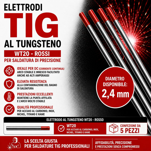 Elettrodi tungsteno tig - elettrodi,