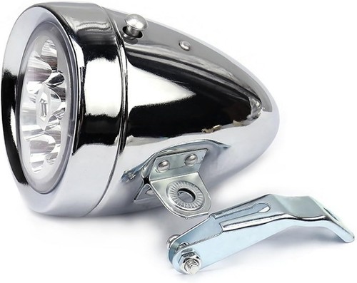 Elegante faro led bici - , argento