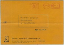 84250 - BRASILE - STORIA POSTALE - Pubblicità MACCHINA POTMARK su COPERTINA 1982