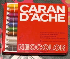 CARAN D'ACHE NEOCOLOR - 10 Gessetti speciali per disegno e pittura VINTAGE