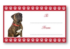 Bullmastiff Etichette Regalo