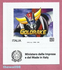 ITALIA 2025   Goldrake  FRANCOBOLLO SINGOLO B50gr con Logo MIMIT