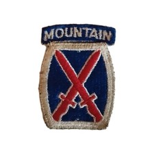 PATCH US 10th MOUNTAIN DIVISION WW2 100% ORIGINAL
