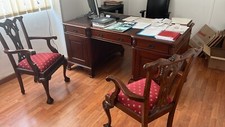 scrivania legno antica