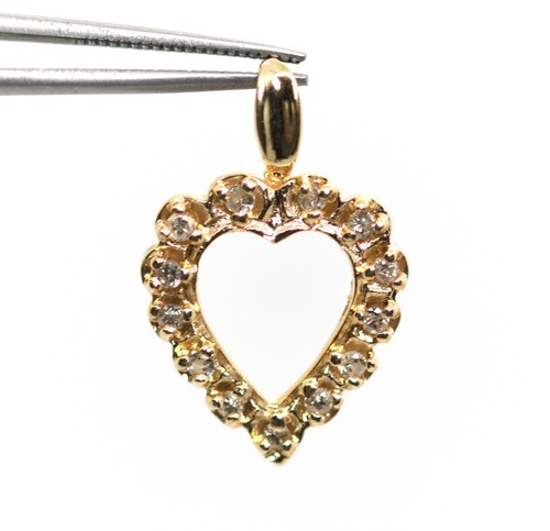 Ciondolo cuore 585 - ciondolo, kt