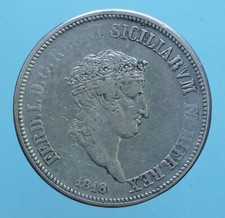 NAPOLI FERDINANDO I PIASTRA DA 120 GRANA 1818 MONETE DA COLLEZIONE ARGENTO COIN
