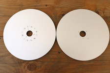 PAIR OF ORIGINAL AEG DIN PLATE