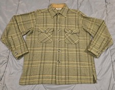 ​Camicia Woolrich vintage anni 60 70 uomo L lana flanella giacca shacket lavoro cappotto quadri
