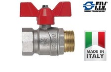 VALVOLA A SFERA MASCHIO-FEMMINA MF M/F DA 1/2 A 1 1/4 A FARFALLA