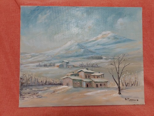 Dipinto olio tela 50x40 - -,