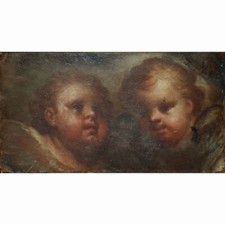 Pietro Novelli, detto Il Monrealese, Putti, olio su tela, con certificazione