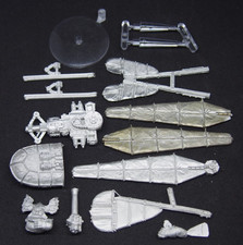 Warhammer Fantasy Dwarf gyrocopter bits  incomplete non completo 2002 OOP Metal