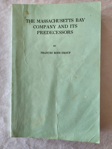 The massachusetts bay company - bay,