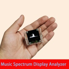 Analizzatore Display Spettro Musicale OLED 0,96 Pollici Indicatore Livello Audio con Custodia