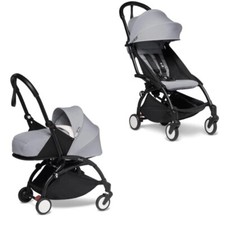 Babyzen Yoyo2 Duo Passeggino 6M+ Navicella 0M+ Telaio Nero/ Rivestimento Stone